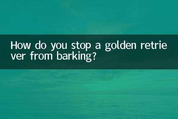 Come si fa a impedire a un Golden Retriever di abbaiare?