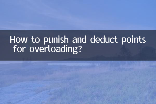 How to punish and deduct points for overloading?
