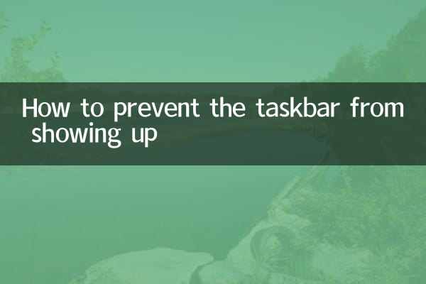 So verhindern Sie, dass die Taskleiste angezeigt wird