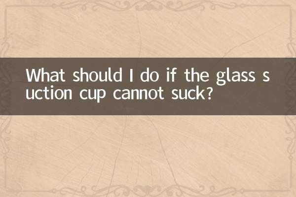 Was soll ich tun, wenn der Glassauger nicht saugen kann?