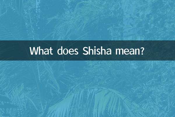 What does Shisha mean?