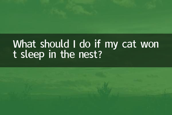 ¿Qué debo hacer si mi gato no quiere dormir en el nido?
