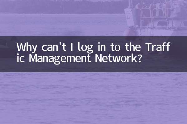 میں ٹریفک مینجمنٹ نیٹ ورک میں کیوں لاگ ان نہیں ہوسکتا؟