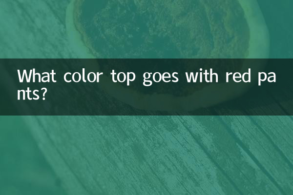 Welche Oberteilfarbe passt zu roten Hosen?