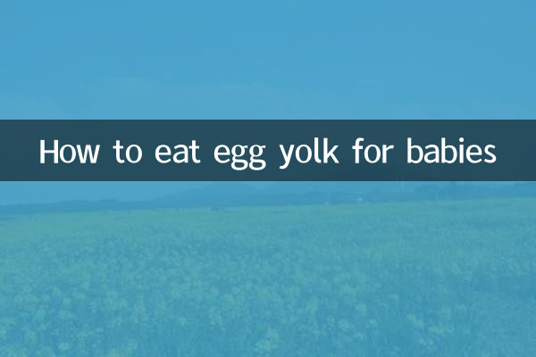 寶寶蛋黃怎麼吃