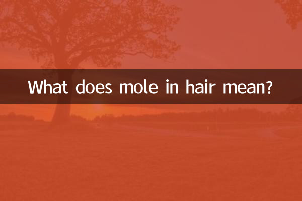 Was bedeutet Muttermal im Haar?