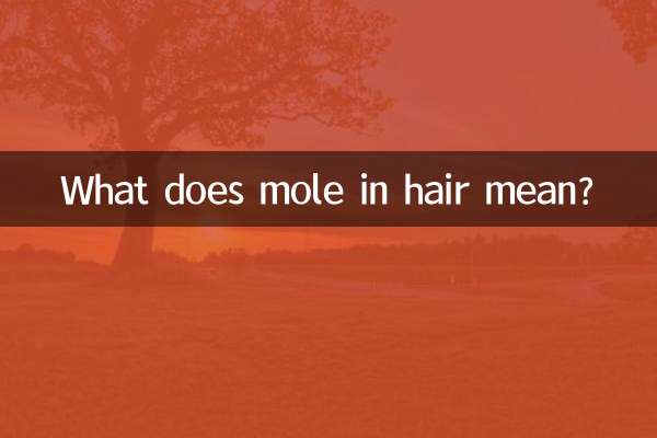 Was bedeutet Muttermal im Haar?