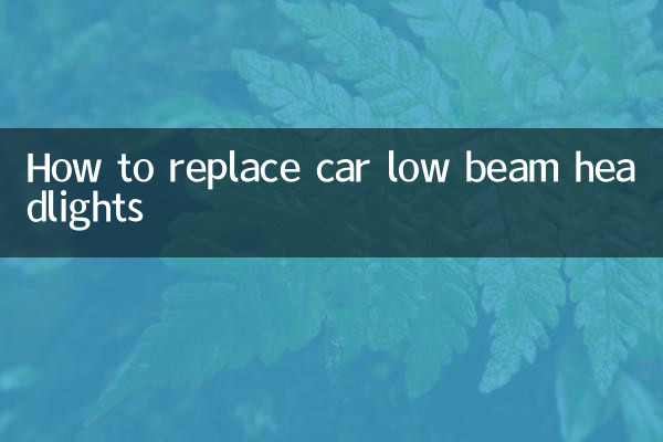 كيفية استبدال المصابيح الأمامية المنخفضة للسيارة