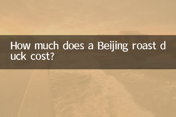 How much does a Beijing roast duck cost?