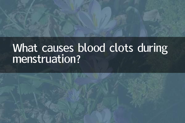 Qu’est-ce qui cause les caillots sanguins pendant les règles ?
