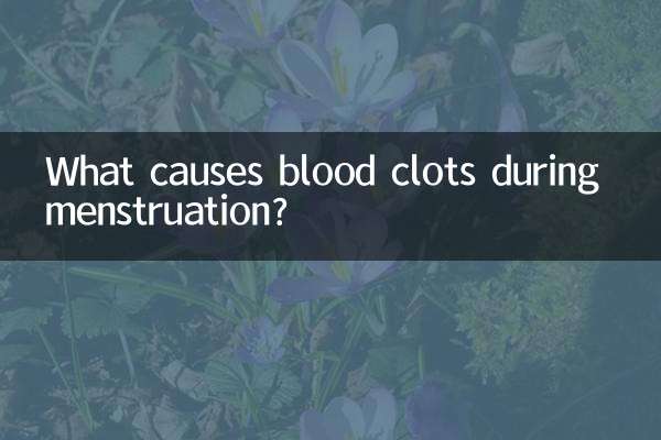 Qu’est-ce qui cause les caillots sanguins pendant les règles ?