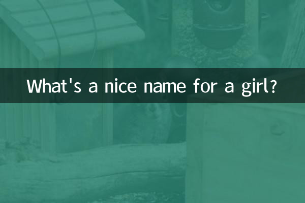 Qual è un bel nome per una ragazza?