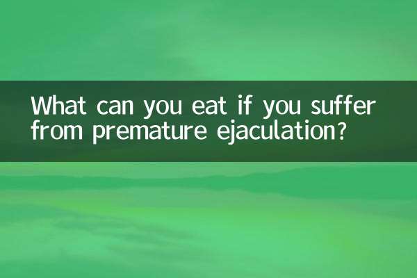 O que você pode comer se sofrer de ejaculação precoce?