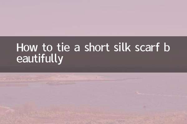 Wie man einen kurzen Seidenschal schön bindet