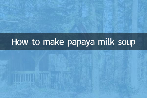 Wie man Papayamilchsuppe macht