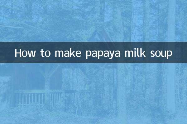 Wie man Papayamilchsuppe macht