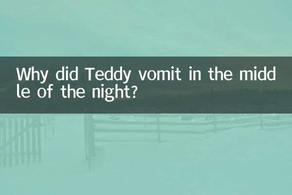 Why did Teddy vomit in the middle of the night?
