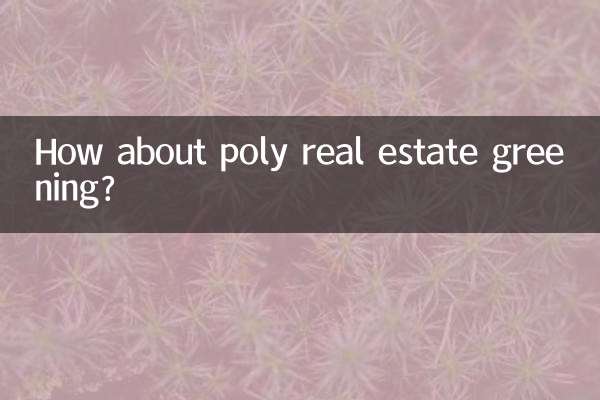 ポリ不動産の緑化はどうでしょうか？