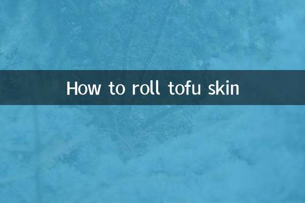 How to roll tofu skin