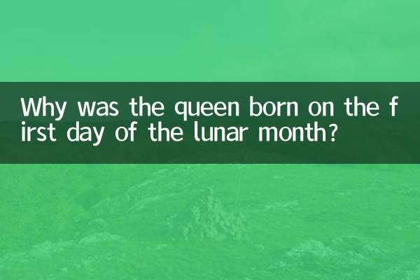 Why was the queen born on the first day of the lunar month?