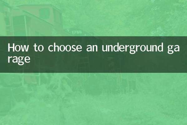 How to choose an underground garage