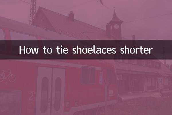 How to tie shoelaces shorter