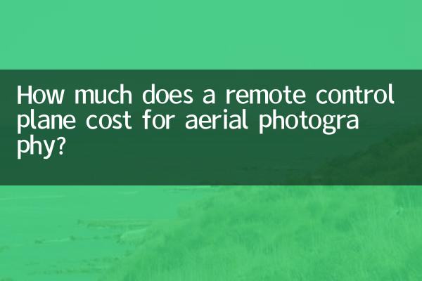 How much does a remote control plane cost for aerial photography?