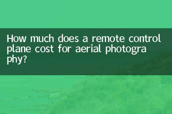 How much does a remote control plane cost for aerial photography?