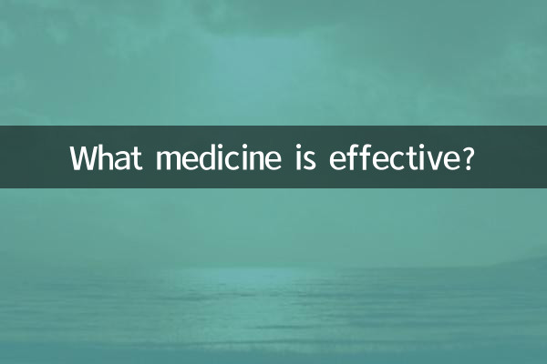 Quel médicament est efficace ?