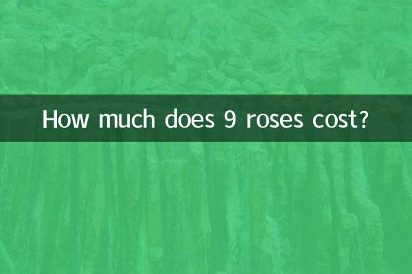 Combien coûtent 9 roses ?