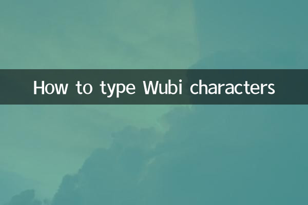 Cómo escribir caracteres Wubi