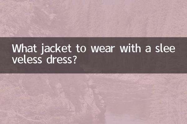 Quelle veste porter avec une robe sans manches ?