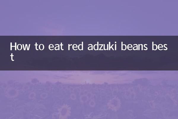 Come mangiare al meglio i fagioli adzuki rossi