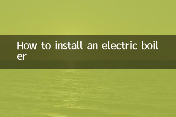 So installieren Sie einen Elektrokessel