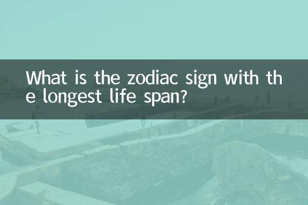 Qual é o signo do zodíaco com maior expectativa de vida?