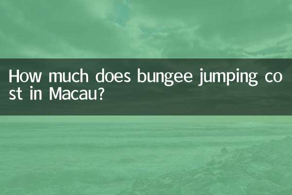 ¿Cuánto cuesta el puenting en Macao?