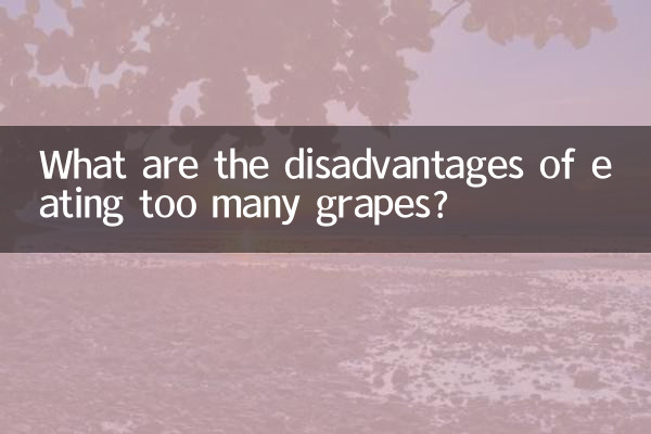 Quais são as desvantagens de comer muitas uvas?