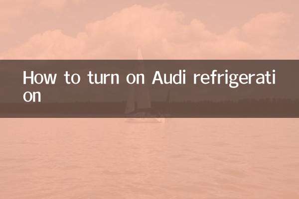 آڈی ریفریجریشن کو کیسے چالو کریں