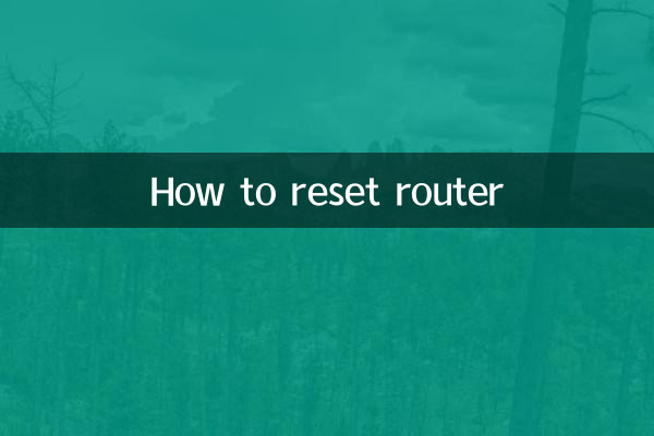 Cómo restablecer el enrutador