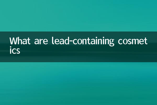 Was sind bleihaltige Kosmetika?