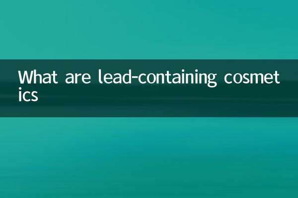 Was sind bleihaltige Kosmetika?