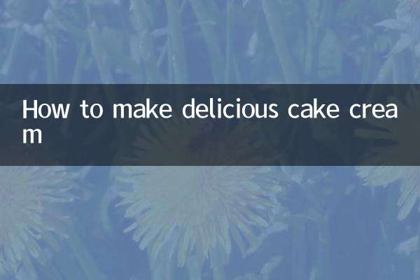 Come preparare una deliziosa crema per torte