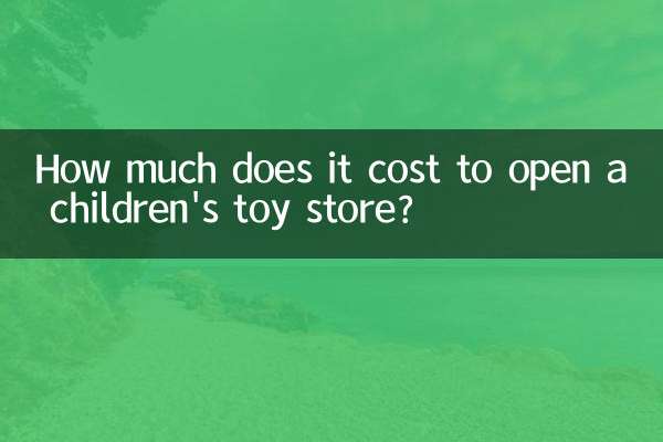 Wie viel kostet es, einen Kinderspielzeugladen zu eröffnen?