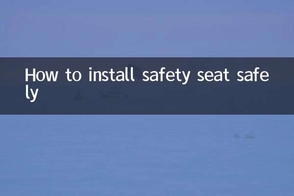 Como instalar a cadeira de segurança com segurança