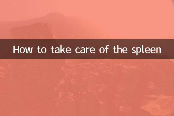 Comment prendre soin de la rate