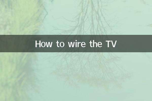 Cómo cablear el televisor