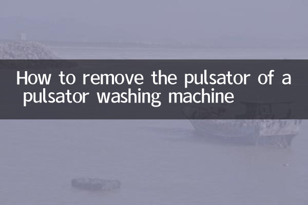 So entfernen Sie den Pulsator einer Pulsator-Waschmaschine