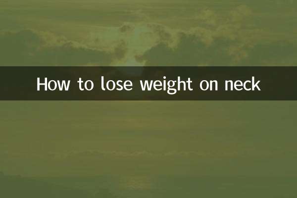 Wie man am Hals Gewicht verliert