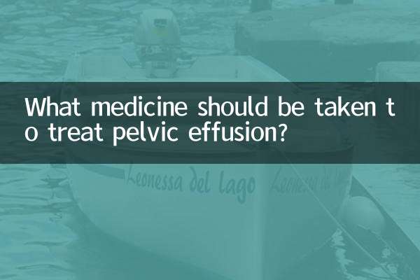 Welche Medikamente sollten zur Behandlung eines Beckenergusses eingenommen werden?