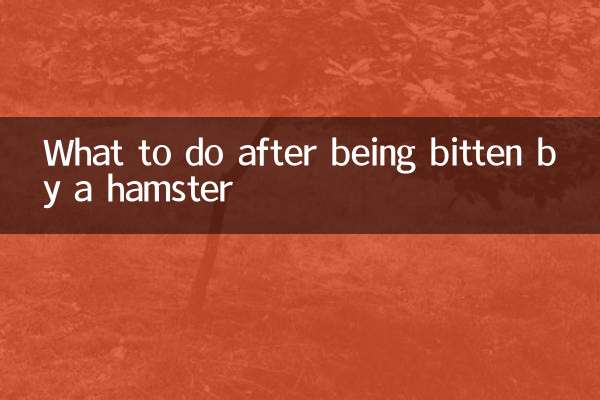被倉鼠咬後怎麼辦